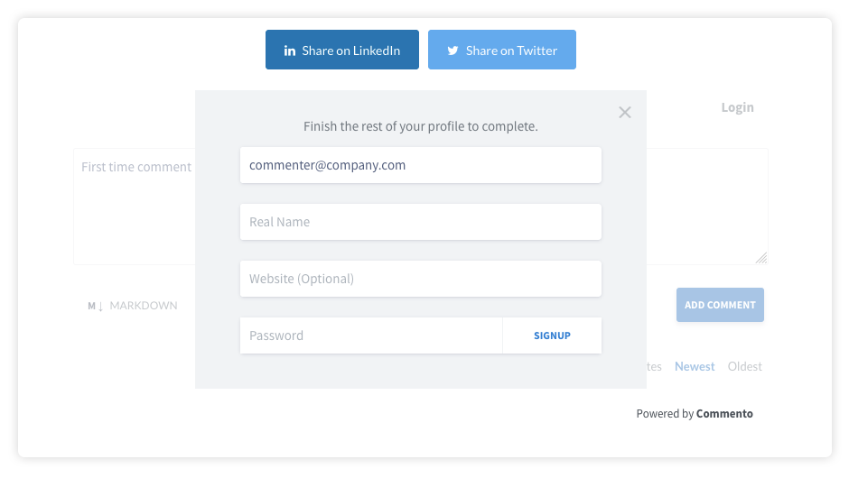 Comment Screenshot